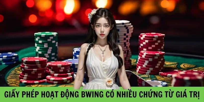 Giấy phép hoạt động Bwing có nhiều chứng từ giá trị