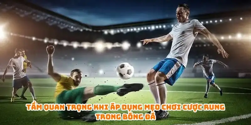 Tầm quan trọng khi áp dụng mẹo chơi kèo rung trong bóng đá